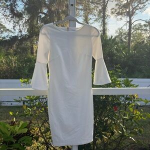 Elegant White Women's Dress